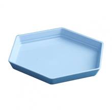 Bandeja hexagonal de paja de trigo para fiestas, plato grueso para fruta, postre, aperitivos, venta al por mayor 2024 - compra barato