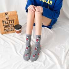 Носки женские с мультяшными героями Диснея, Микки Маус, модные смешные носки для девочек, новинка, всесезонные носки для подростков, пять цветов 2024 - купить недорого