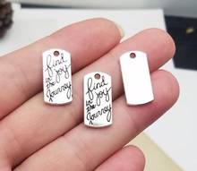 20pcs/lot--21x10mm, Antique silver plated find joy in the journey charms  ,DIY supplies, Jewelry accessories 2024 - buy cheap