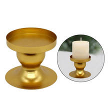 Pillar Votive Candle Holder Geometric Iron Candlestick for Church Dining Living Room Festival Christmas Wedding Birthday Decor 2024 - buy cheap