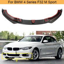 For F32 Front Bumper Lip Spoiler for BMW 4 Series F32 M Sport 435i 2014 - 2019 Car Front Bumper Lip Spoiler Apron Carbon Fiber 2024 - buy cheap