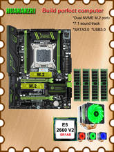 HUANANZHI-placa base X79 LGA 2011, con CPU Intel Xeon E5 2660 V2, 10 núcleos, 6 tubos, Enfriador de CPU, 32 GB de RAM, REG, ECC, ordenador DIY 2024 - compra barato