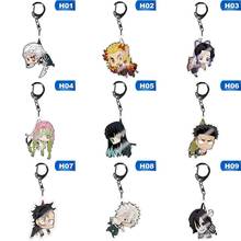 9 Styels Anime Demon Slayer Kimetsu No Yaiba  Keychain Acrylic Keyring Key Chain Pendants 2024 - buy cheap