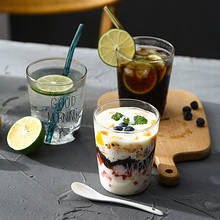 Creative Good Morning Black and White Transparent Glass Coffee Tea Drink Dessert Breakfast Milk Cup Kitchenware Glass Mug 2024 - buy cheap