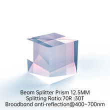 Optical Experiment Prism Dichroic Prism Light Separation K9 Cube Beam Splitter Prism 12.5MM Split Ratio 70R/30T Cube Dichroic 2024 - buy cheap