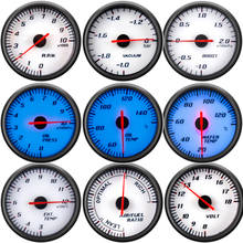Voltímetro e tacômetro, medidor de temperatura de óleo para 12v, acostamento de água, pressão do óleo, tamanho azul 2024 - compre barato