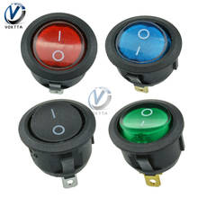 Mini On/Off Round Push Button Switch LED Light Embedded Rocker Switch Blue Red Green Black Button Switch AC 250V 6A 125V 10A 2024 - buy cheap