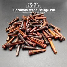 30/120pcs Natural Cocobolo Wood Acouicst Guitar Bridge Pins with Colorful Abalone Shell Dot Inlay Guitar String Nails Pin 2024 - buy cheap
