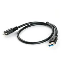 30CM Black Mini Portable USB 3.0 Male A To Micro B Data Cable Cord Lead Wire For External Hard Drive Disk 2024 - купить недорого