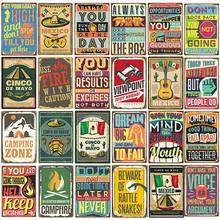 Funny Quotes Metal Signs Retro Shabby Plaques Home Bar Cafe Cafe Wall Stickers Retro Metal Plate Poster Art Iron Painting Decor 2024 - buy cheap