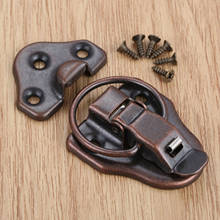Vintage Wooden Box Lock Jewelry Chest Gift Box Toggle Latch Suitcase Buckles Toggle Hasp Latch Catch Clasp W/Screws 68*38MM 2024 - buy cheap