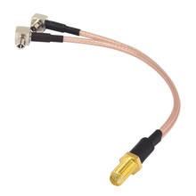 3G 4G LTE Antenna Adapter RP SMA Female to Y type 2 X TS9/CRC9 Male Connector Splitter Combiner Cable Pigtail RG316 15cm 2024 - buy cheap