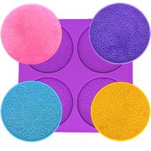 DIY Mandala Flower Leaves Coaster Silicone Resin Mold Round Flower Coaster Epoxy Resin Silicone Casting Molds Craft Tools 2024 - buy cheap