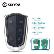 KEYYOU HYQ2AB 315MHZ Smart Remote Car Key for Cadillac ESCALADE /ESCALADE ESV 2015-2019 XTS CTS CT6 ATS 3/4/5/6 Button 2024 - buy cheap
