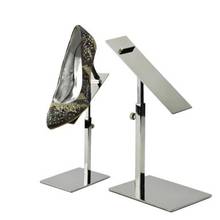 Mirror Surface Stainless Steel Metal Shoe Display Showing Stand Shoe Riser Bracket Stand Stainless Steel Shoes Holder 2024 - buy cheap