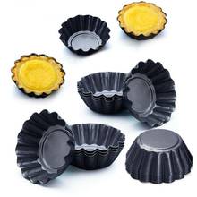 Molde de aço carbono antiaderente para ovos, 5 peças mini panelas tart cupcake reutilizáveis tart assar copo muffin #30 2024 - compre barato