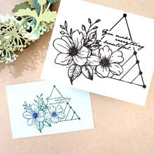 Flower NEW 2020 Clear Stamps Seal For DIY Scrapbooking/Flowers Bullet Journal Rubber Stamp Sentiment Photo Album Card Making 2024 - buy cheap