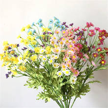 30 Heads Silk Daisy Artificial Flowers Bouquet Wedding Decoration Fake Flowers Home Room Table Garden Decoration Accessories 2024 - buy cheap