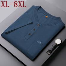 8XL 7XL 6XL New Summer 100% Cotton Oversized T Shirt Men Top Quality Comfortable Breathable Men's Tshirts Casual Male T-shirt 2024 - buy cheap