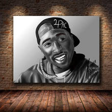 Póster de arte de pared Tupac Shakur The B.I.G Biggie Smalls 2PAC, impresión en lienzo, pintura de Hip Hop rapero King, imágenes de pared para decoración del hogar 2024 - compra barato