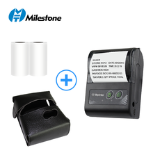 Milestone  Impresora Termica Mini Bluetooth Printer Thermal Portable Wireless Receipt Bill Ticket Cash Machines Mobile Phones 2024 - buy cheap