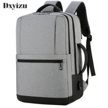 Mochila para laptop com usb, bolsa escolar masculina anti roubo para viagem e lazer 2024 - compre barato