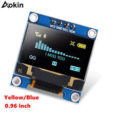 Módulo de pantalla OLED de 0,96 pulgadas, Chip controlador SSD1306, color blanco, azul, amarillo, azul, 128X64 OLED I2C IIC 2024 - compra barato
