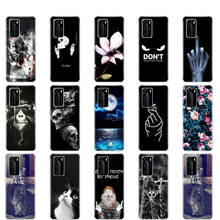 For Huawei P40 Case Painted Silicon Soft TPU Back Phone Case Cover For Huawei P40 Pro P40Pro P 40 Fundas Protective Coque Bumper 2024 - buy cheap