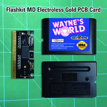 Wayne's World - Flashkit MD Electroless Gold PCB Card 16 bit MD Games Cartridge For MegaDrive Genesis console 2024 - buy cheap