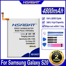 HSABAT EB-BG980ABY 4800mAh Mobile Phone Battery for Samsung Galaxy S20 Batteries 2024 - buy cheap