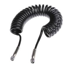 4 x 6mm Flexible PU Recoil Hose Spring Tube Black For Compressor Air Tool New 2024 - buy cheap