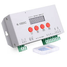Controlador familiar k1000c ws2812b ws2811 apa102 t1000s ws2813, led, controlador de programa de 2048 p 2024 - compre barato