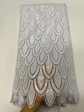 Чистый белый гипюровый шнур, кружево 2020, высокое качество, Нигерийский Африканский шнур, кружевная ткань, африканские водорастворимые вечерние платья 2024 - купить недорого