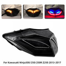 Задний светодиодный светильник s для мотоцикла, для Kawasaki Ninja 300 250 EX300 2013 2014 2015 2016 2017, стоп-сигнал 2024 - купить недорого