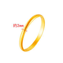 Ancient inheritance ring real 24k gold men and women couple rings fashion simple Dubai gold jewelry Bijouterie Bague anillo 2024 - buy cheap