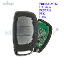 Remtekey para Hyundai Verna, llave de coche inteligente, 3 botones, 434Mhz, ID46, chip de llave remota 2024 - compra barato