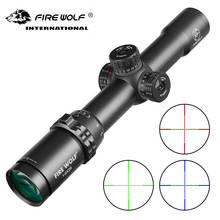 Mira telescópica para Rifle de caza, mira telescópica de retícula cruzada RGB, 1-6X28 HD, para francotirador, táctica, pistolas de aire Airsoft 2024 - compra barato