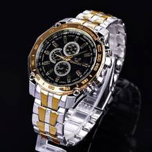 Relógio masculino clássico de quartzo, relógio de pulso de aço inoxidável para homens, negócios, 2020 2024 - compre barato