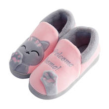 Slipper Female Winter Home Cute Slipper Women Shoes Couple Indoor Cat Flat Slides Animal Soft Mules Slip On Bedroom Slipper A40 2024 - buy cheap