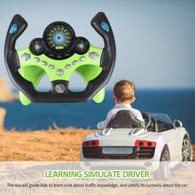 Juguete de simulación para niños, volante pequeño de copiloto, volante simulado, juguete de sonido para Educación Temprana, juguetes para niños 2024 - compra barato