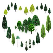 30pcs Mixed Model Trees 1.5-6 inch(4 -16 cm) Ho Scale Trees Diorama Supplies Model Train Scenery Simulation Trees 2024 - buy cheap