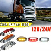 Luz de estacionamento, 4led 12/24v indicadores de luz de estacionamento do carro caminhão ônibus trailer desembaraço lateral lâmpadas de aviso vermelho amarelo branco 2024 - compre barato