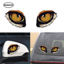 HotMeiNi 10 см x 8 см 2x Забавные 3D кошачьи глаза автомобильные наклейки голова грузовика двигатель зеркало заднего вида окно крышка двери своими руками 2024 - купить недорого