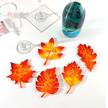 Maple Leaf Shaped Coaster Mold Transparent Silicon Mold For DIY Craft Making Epoxy Resin Craft Clay Resin Molds Plaster Mold 2024 - buy cheap