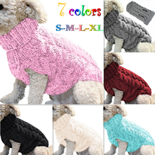 Warm Dog Cat Sweater Clothing Winter Turtleneck Knitted Pet Cat Puppy Clothes Costume For Small Dogs Cats Chihuahua Outfit Vest 2024 - купить недорого