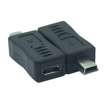 2 шт. USB 2,0 F/M Mini A 5 Pin 5 p штекер к Micro B 5 pin 5 P гнездовой адаптер кабельный разъем 2022 - купить недорого