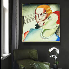 Tamara de Lempicka-Póster de pareja nórdica, lienzos de pintura para sala de estar, decoración del hogar, arte de pared moderno, imagen de dormitorio sin marco 2024 - compra barato