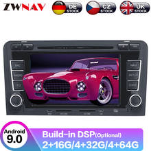 Reprodutor de dvd do rádio do carro da navegação de gps de android 10 dsp para audi a3 s3 2003-2012 reprodutor livre dos multimédios da câmera da unidade principal do rádio do carro 2024 - compre barato