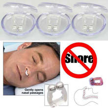 Nose Clip Silicone Magnetic Anti Snore Stop Snoring  Sleep Tray Sleeping Aid Apnea Guard Night Device With Case 2019 new 2024 - buy cheap