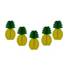 Papel colmeia abacaxi 20 20 cm, ornamento de pendurar, suprimentos para festa, casamento, decoração de casa para drop shipping 2024 - compre barato